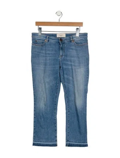 Pre-owned Weekend Max Mara Mid-rise Straight Leg Jeans In Blue