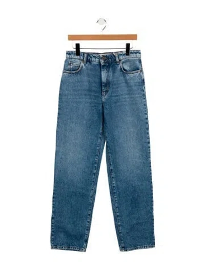 Pre-owned Weekend Max Mara Mid-rise Straight Leg Jeans In Blue