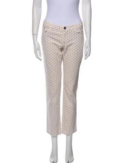 Pre-owned Weekend Max Mara Mid-rise Straight Leg Jeans In Neutral