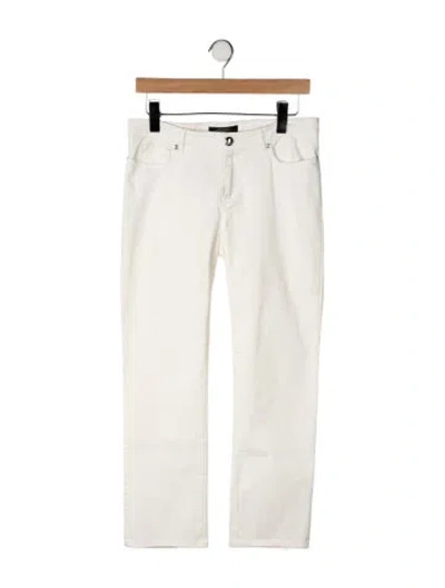 Pre-owned Weekend Max Mara Mid-rise Straight Leg Jeans In Yellow
