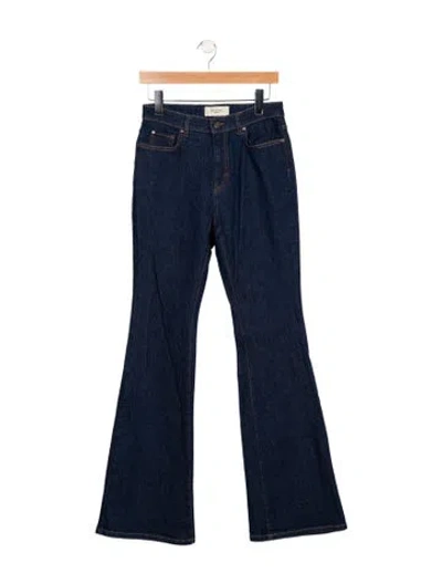 Pre-owned Weekend Max Mara Mid-rise Wide Leg Jeans In Blue