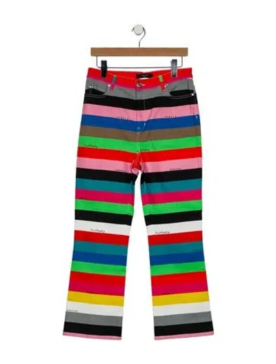 Pre-owned Weekend Max Mara Mid-rise Wide Leg Jeans In Multi