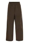 Weekend Max Mara Twill Cargo Pant Animal Print In Brown
