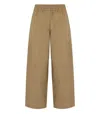 Weekend Max Mara Milva Terra Cropped Pants In Brown
