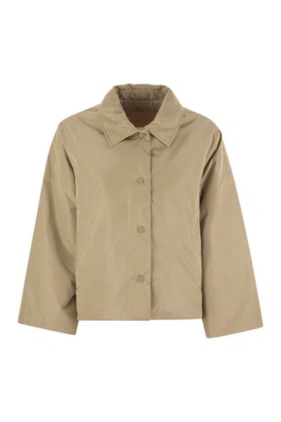 Weekend Max Mara Mimma - Reversible Taffeta Jacket In Sand