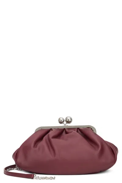 Weekend Max Mara Mini Clutch With Removable Shoulder Strap In Pink