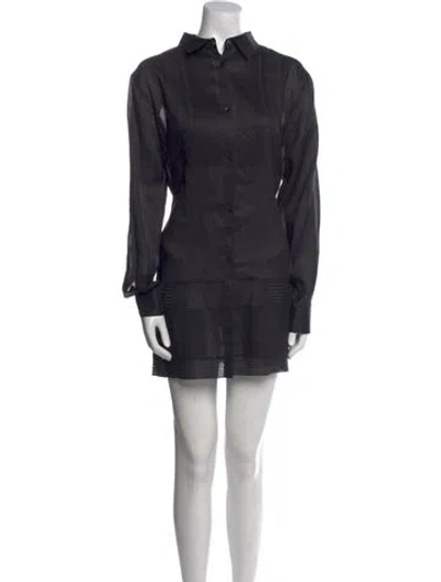 Pre-owned Weekend Max Mara Mini Dress In Blue