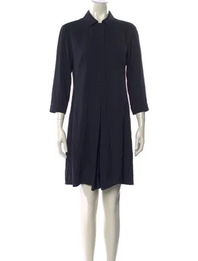 Pre-owned Weekend Max Mara Mini Dress In Blue
