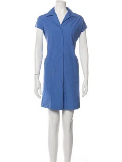 Pre-owned Weekend Max Mara Mini Dress In Blue