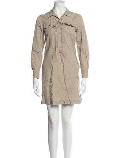 Pre-owned Weekend Max Mara Mini Dress In Gray