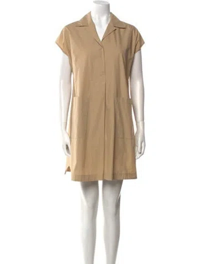 Pre-owned Weekend Max Mara Mini Dress In Neutral