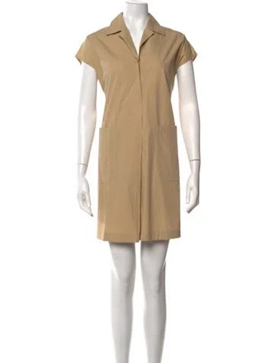 Pre-owned Weekend Max Mara Mini Dress In Neutrals
