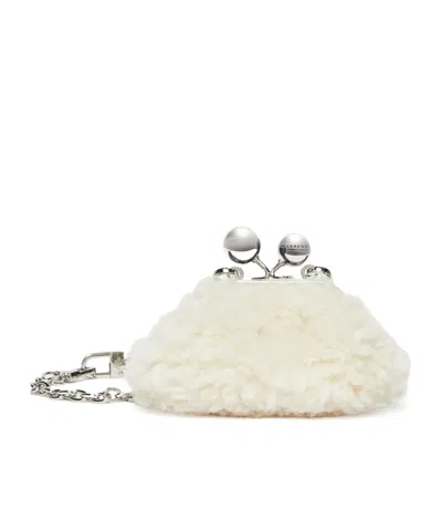 Weekend Max Mara Mini Pasticcino Bag With A Soft Texture In White
