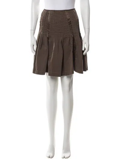 Pre-owned Weekend Max Mara Mini Skirt In Brown