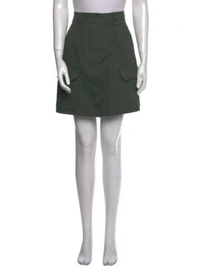 Pre-owned Weekend Max Mara Mini Skirt In Green