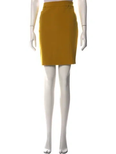 Pre-owned Weekend Max Mara Mini Skirt In Yellow