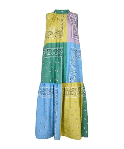 Weekend Max Mara Minimalist Maxi Dress In Multi