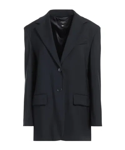 Weekend Max Mara Minimalist Single-breasted Blazer In Gray