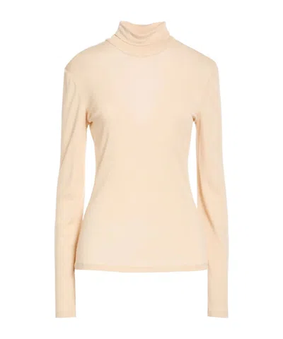 Weekend Max Mara Minimalist Turtleneck Knit Sweater In Neutral