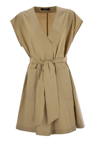 WEEKEND MAX MARA WEEKEND MAX MARA MITICO - SHORT DRESS IN COTTON POPLIN