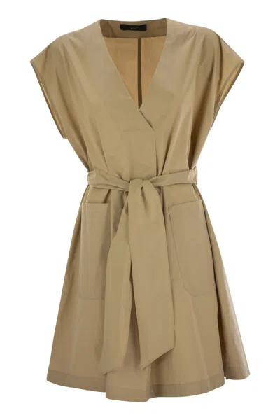 WEEKEND MAX MARA WEEKEND MAX MARA MITICO - SHORT DRESS IN COTTON POPLIN