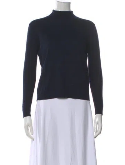 Pre-owned Weekend Max Mara Mock Neck Sweater In Gray
