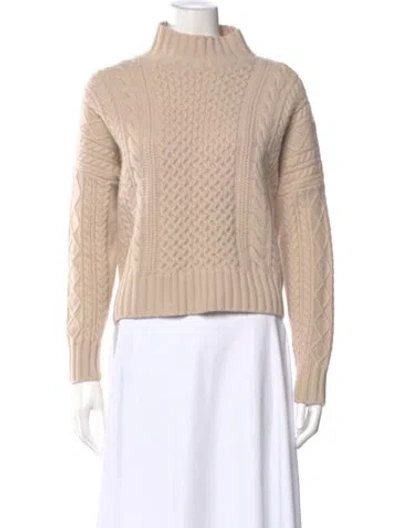 Pre-owned Weekend Max Mara Mock Neck Sweater In Neutral