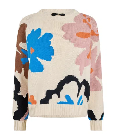 Weekend Max Mara Mock-neck Knit Sweater In Multi
