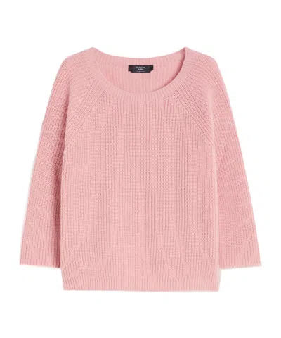 Weekend Max Mara Mohair Yarn Sweater In Pink