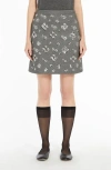 Weekend Max Mara Monza Skirt In Viscose Jersey In Medium Grey