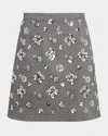 Weekend Max Mara Monza Skirt In Viscose Jersey In Medium Grey