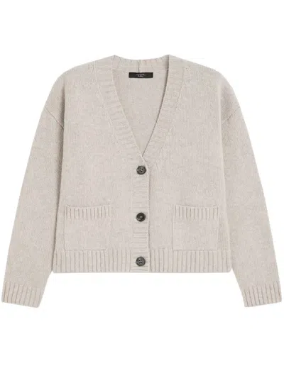 Weekend Max Mara V-neck Cardigan In Neutral