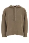 Weekend Max Mara Felpa Jerez In Misto Lana Fango  Donna
