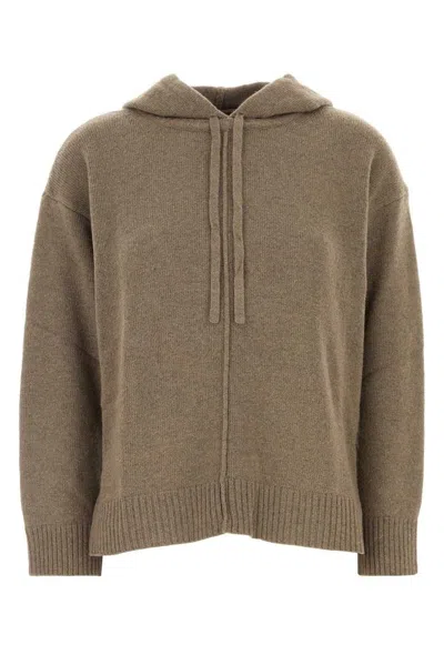 WEEKEND MAX MARA MUD WOOL BLEND JEREZ SWEATSHIRT