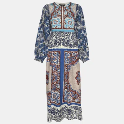 Pre-owned Weekend Max Mara Multcolor Ghiotto Printed Cotton Dress M In Multi