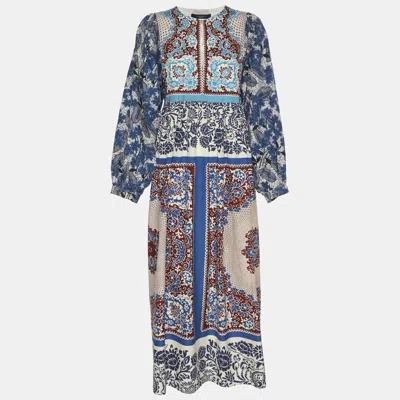 Weekend Max Mara Multcolor Ghiotto Printed Cotton Dress In Multi