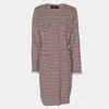 Weekend Max Mara Multcolor Tweed Button Front Jacket In Multi