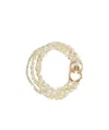 Weekend Max Mara Joan Multi-strand Pearl Necklace In Yellow