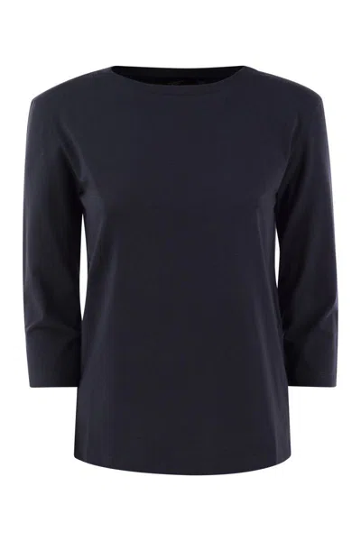 Weekend Max Mara Multia - Jersey Boat T-shirt In Blue