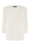 Weekend Max Mara White Cotton T-shirts And Polos In White