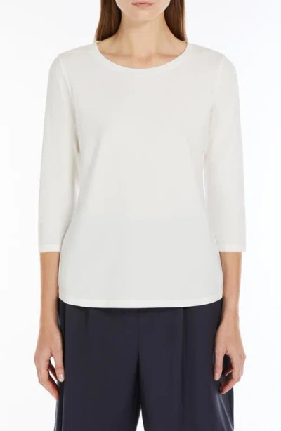 Weekend Max Mara Women's Multia 3/4 Sleeve Top Pink In White