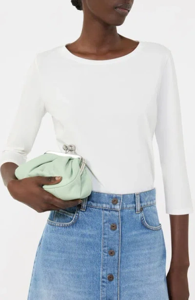 Weekend Max Mara Multia Stretch Cotton Top In White