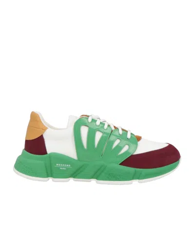 Weekend Max Mara Multi-color Platform Sneakers In Green