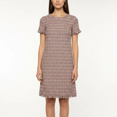 Pre-owned Weekend Max Mara Multicolor Tweed Short Sleeve Mini Dress S