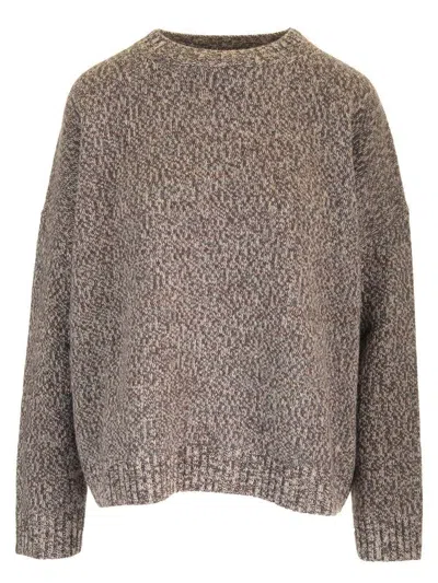 Weekend Max Mara Multicolor Wool Moxa Sweater In Brown