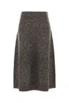Weekend Max Mara Virgin Wool Knitted Midi Skirt