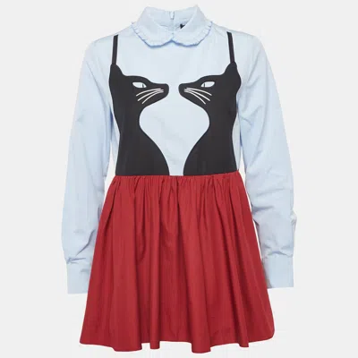 Pre-owned Weekend Max Mara Multicolour Cotton Chatmise Blouse M