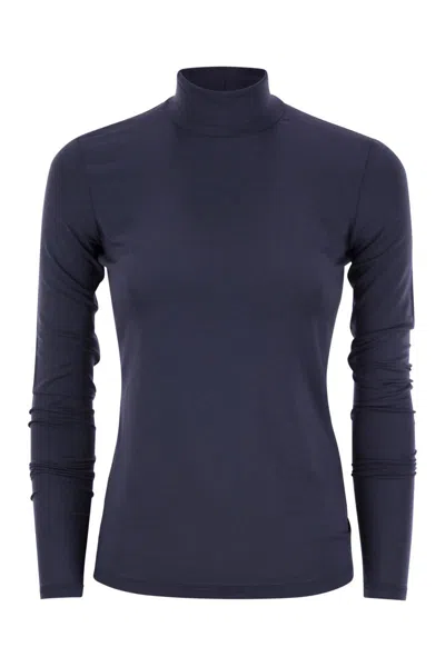 WEEKEND MAX MARA WEEKEND MAX MARA MULTIF - TURTLENECK T-SHIRT IN VISCOSE JERSEY