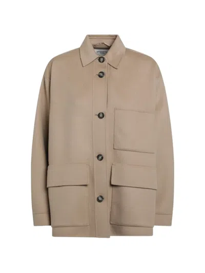 Weekend Max Mara Folk Oversized Wool Jacket In Multi
