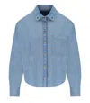 Weekend Max Mara Musette Light Blue Shirt In Blue
